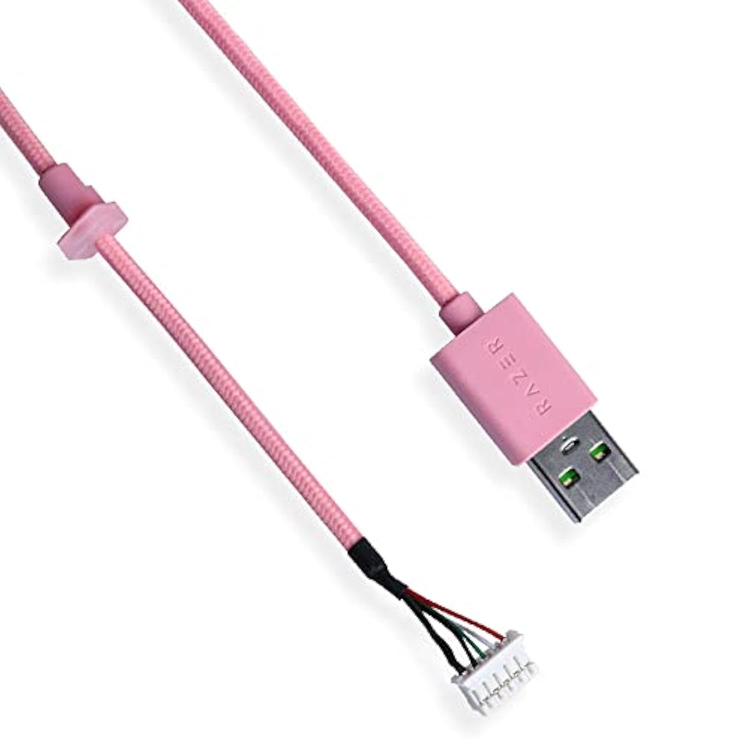New Usb Wire Data Line/Audio Cable Replacement For Razer Kraken Kitty Edition/Ultimate Edition Headphone (Pink)