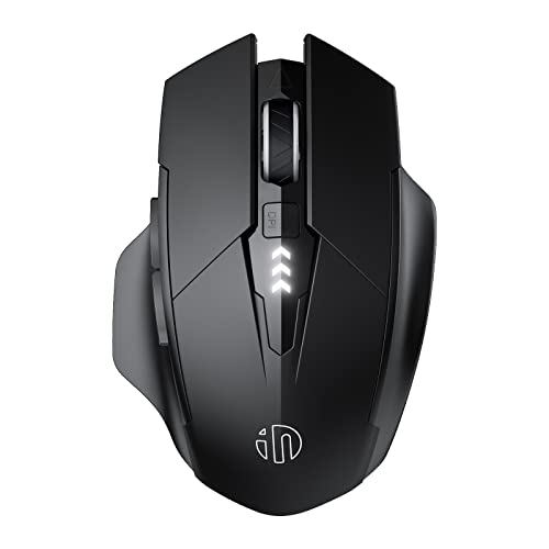 Bluetooth Mouse For Laptop, Upgraded Visible Battery, 2400 Dpi, Silent Ergonomic Computer Mouse Wireless, Mac, Pc Etc.