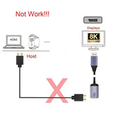 Cy Displayport To Hdmi Adapter,Dp Displayport 1.4 Source Male To Hdmi 2.0 Fema