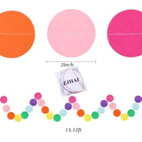 10pcs Rainbow Happy Birthday Banner Set with Honeycomb Balls & Dots Garland Decor