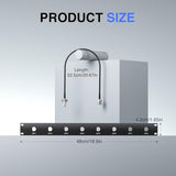 BNC Antenna Kit, Four BNC Connecting Cables 50cm/1.6FT for Front-Mounting Antennas, Compatible with Full-Rack Wireless Systems (ANTK-FR4A)
