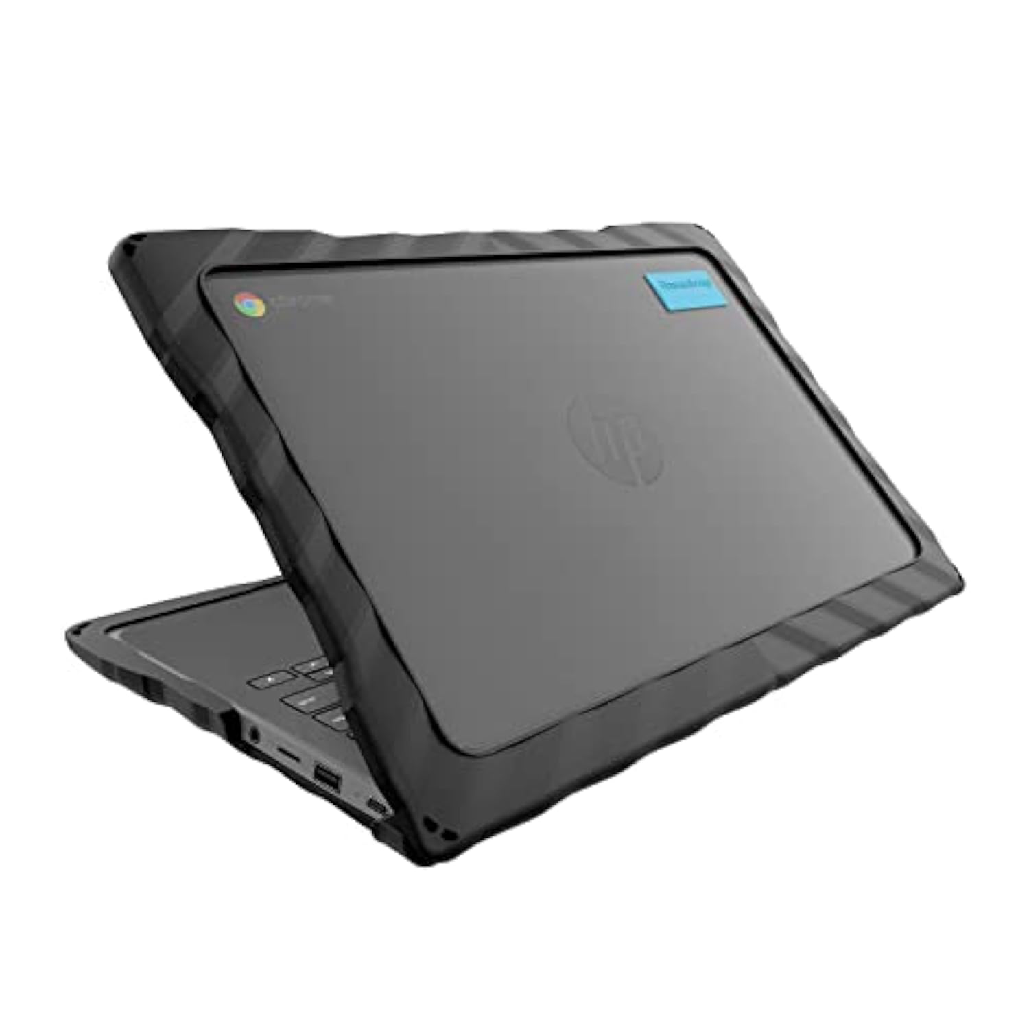 Gumdrop DropTech Laptop Case Fits HP Chromebook 11 G8/G9 EE. Designed for K-12 Students, Teachers and Classrooms–Drop Tested, Rugged, Shockproof Bumpers for Reliable Device Protection – Black