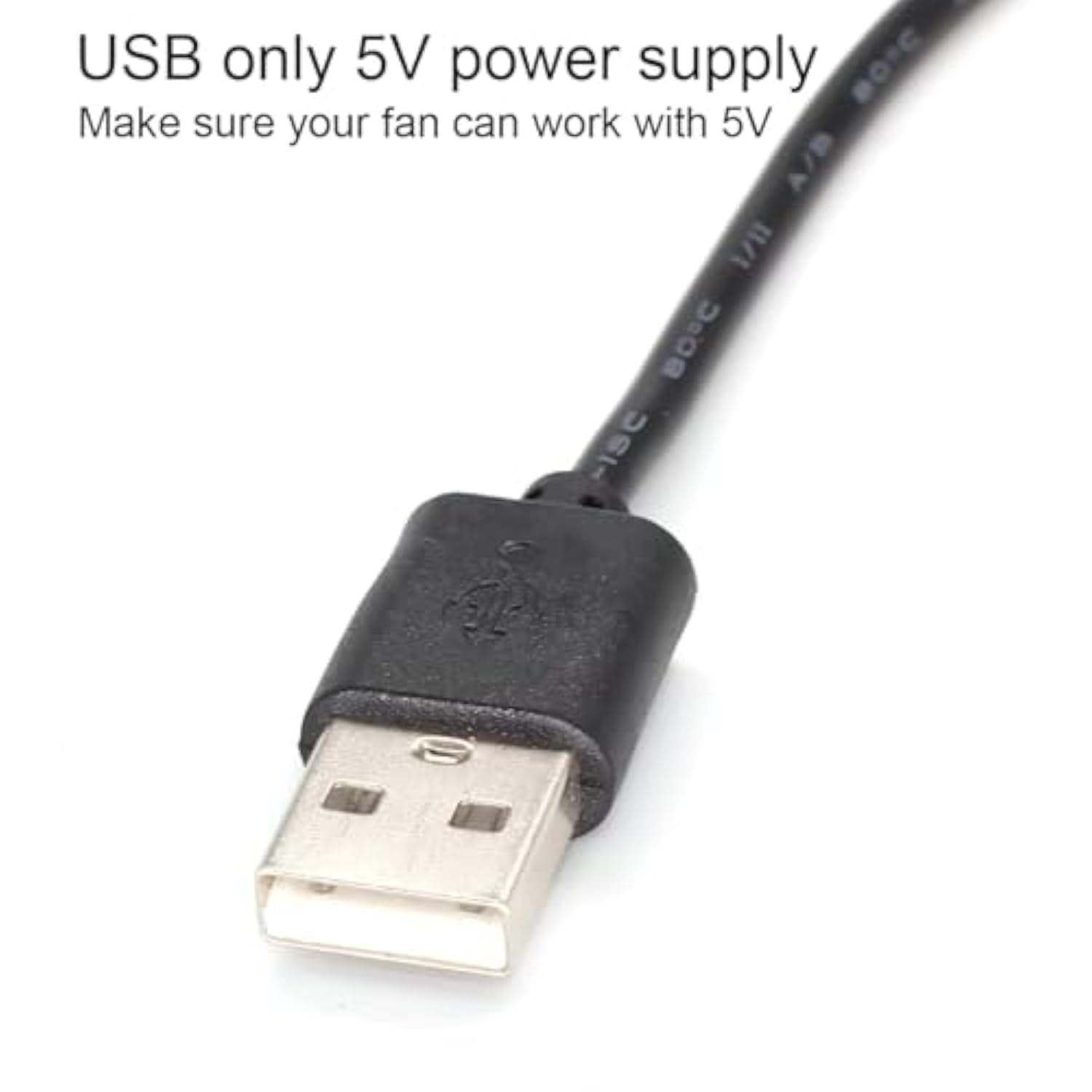 2 Pack Usb To 3-Pin / 4-Pin Pwm 5V Usb Sleeved Fan Power Adapter Cable With Sw