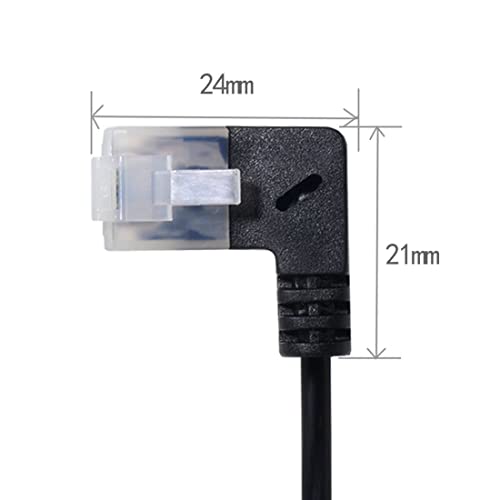 Cat6 Ethernet Cable,90 Degree Right Angled RJ45 UTP Network Extension Cable Patch Cord Cat6a LAN Cable for Laptop Router TV Box 1.0M