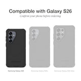 Samsung Galaxy S26 Commuter Series Phone Case, Black Protective Cover