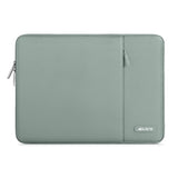 MOSISO Laptop Case 13.3 inch, 13-13.3 inch Laptop Sleeve Compatible with MacBook Air/Pro 13 / Pro 14, HP Dell ASUS Lenovo Notebook, Polyester Vertical Computer Sleeve Bag with Pocket, Antique Green