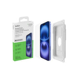 Belkin ScreenForce TemperedGlass Treated Screen Protector for iPhone 16 Plus, 15 Plus, & 14 Pro Max - Scratch-Resistant w/ - Includes Easy Align Frame for Bubble Free Application