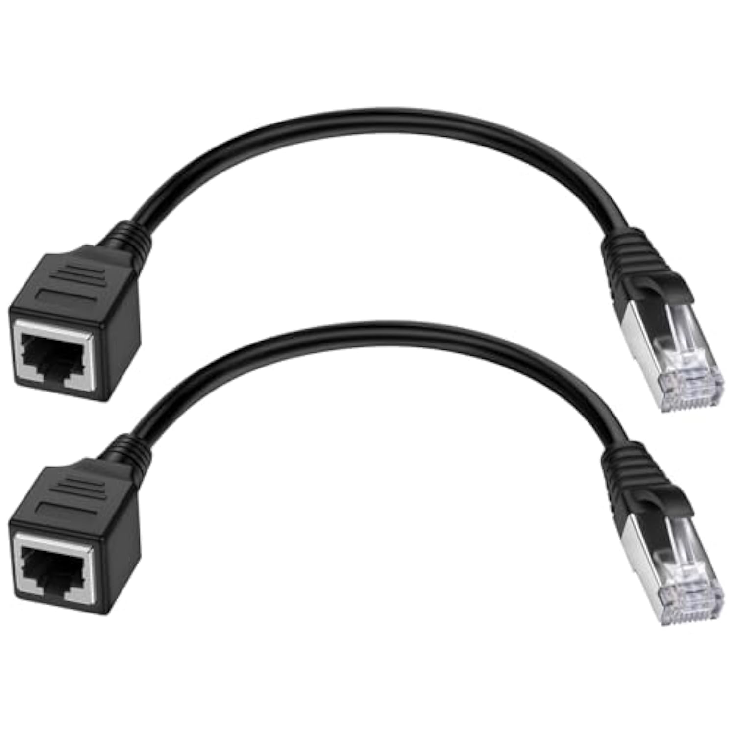 Ethernet Extension Cable 2Pack Ethernet Lan Male To Female Network Cable 10Gbp
