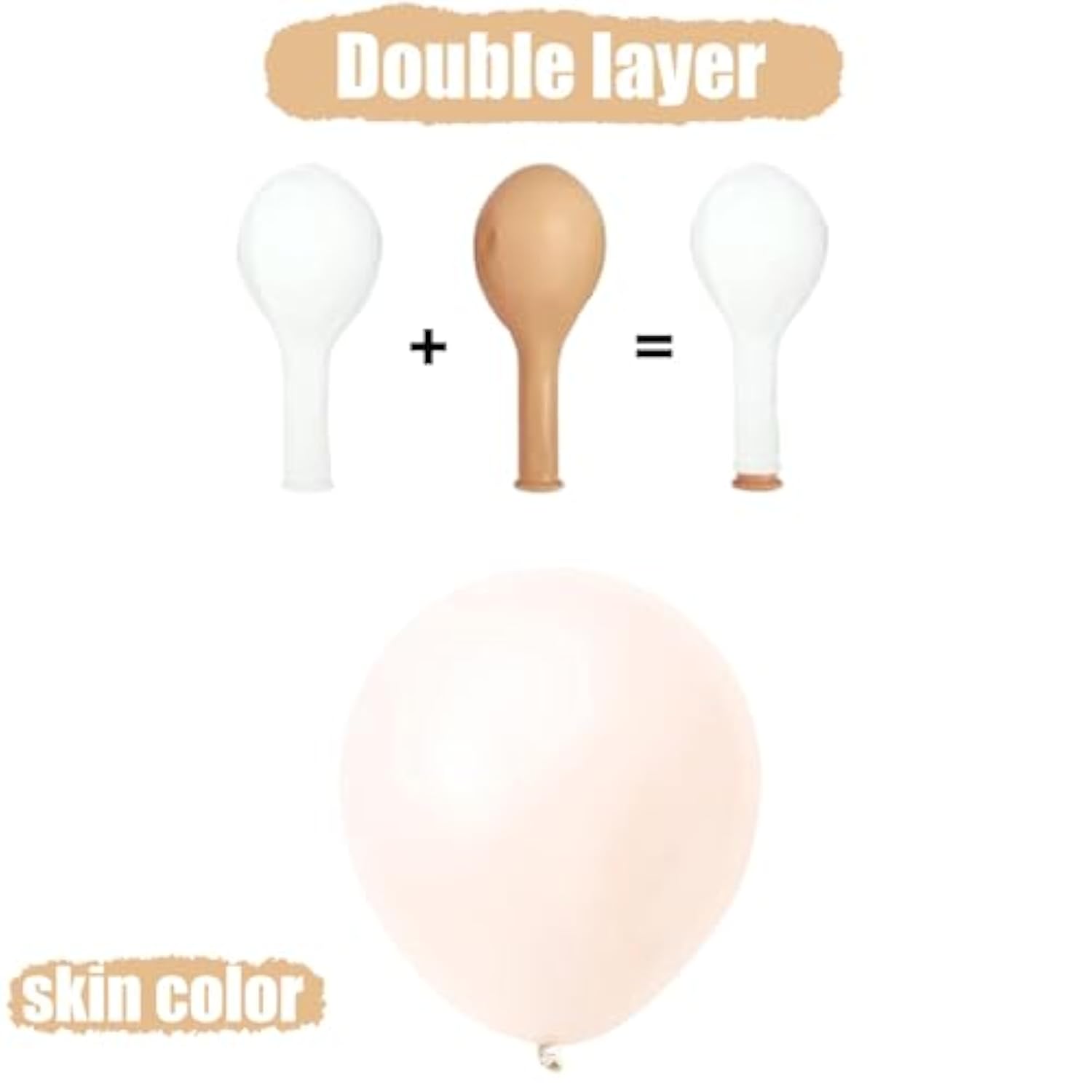 60 Pcs Blush Pink Balloons, Retro Nude Beige & Rose Gold Set for Parties & Showers