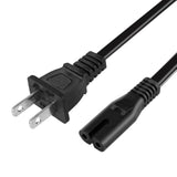 2 Prong Power Cord Fit For Roomba Home Base Charger 900 800 700 600 Series & I Series - I3 I4 I6 I7 I8 985 980 960 895 890 880 870 761 695 690 680 675 Charging Dock Power Cable Replacement Black