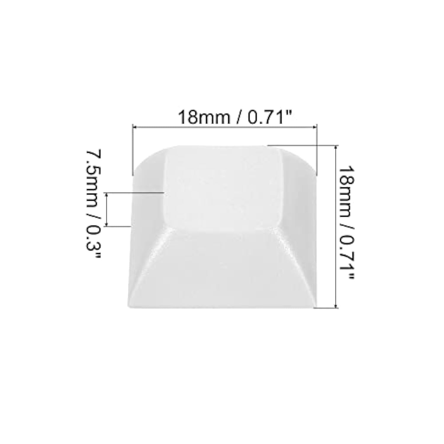 1U Blank Keycaps, 10 Pack Universal Pbt Keyboard Replacement Accessories For M