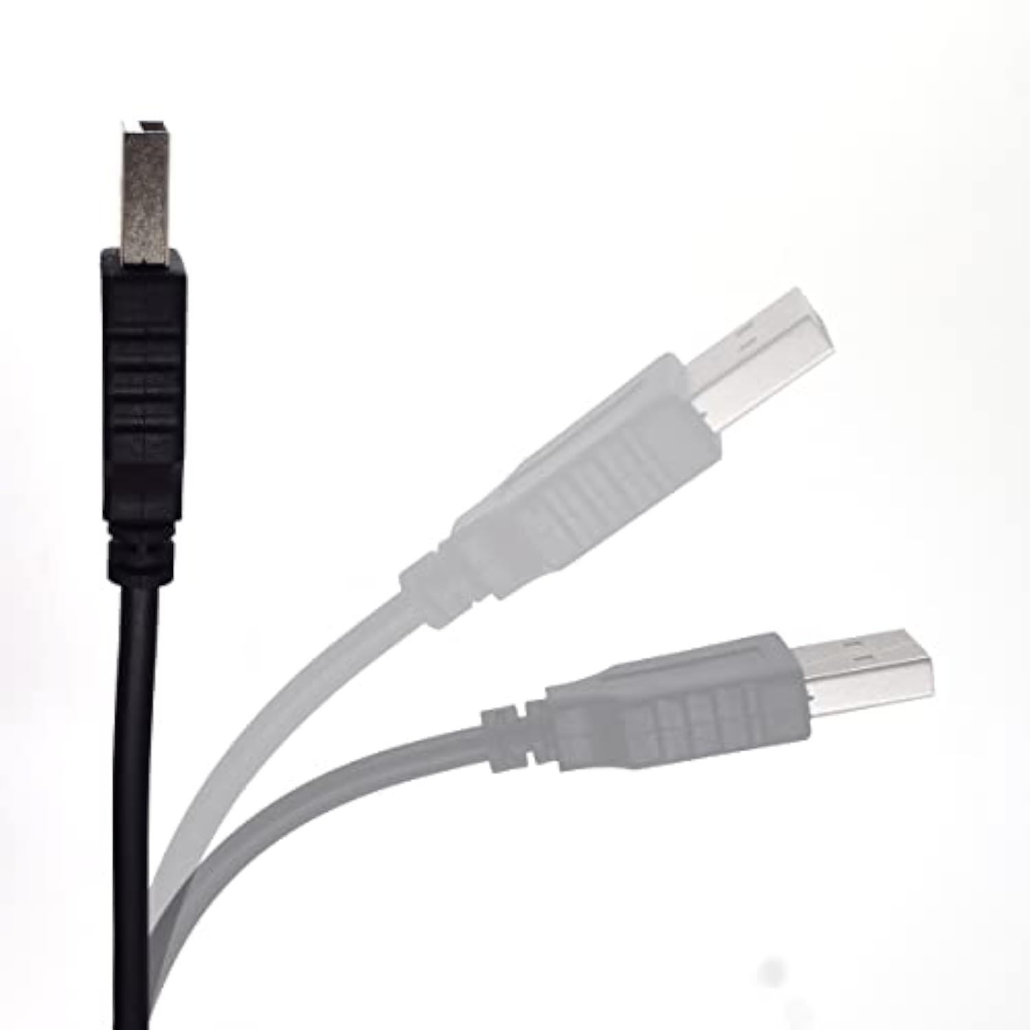 2Pcs 20Awg Usb Pigtail, 0.3M/1Ft Usb 2.0 Male Plug, 5V 5A Black Power Cable With Spring Wire Connector