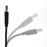 2Pcs 20Awg Usb Pigtail, 0.3M/1Ft Usb 2.0 Male Plug, 5V 5A Black Power Cable With Spring Wire Connector
