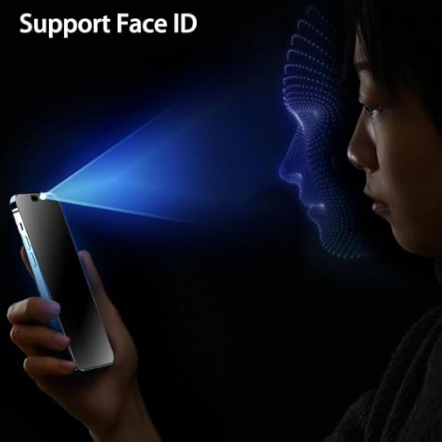 2 Pack 360 Degree Matte Privacy Screen Protector For Samsung Galaxy S22 Plus / S23 Plus Anti-Glare Anti-Spy 4 Sides Soft Film Support Finger Unlock 6.6 Inch