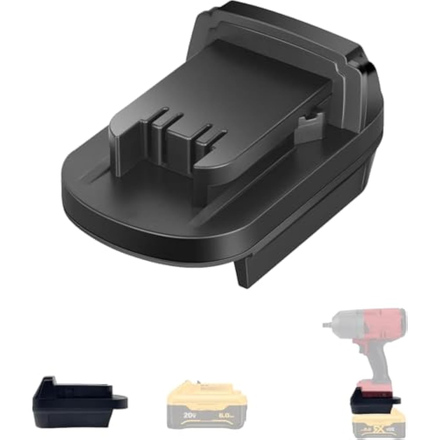 For Dewalt To For Milwaukee 18V Battery Adapter (For Dewalt 20V Battery To For M18 Tools)