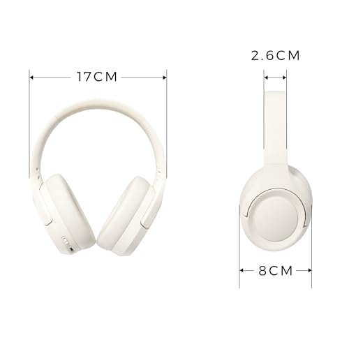 L50 Noise-Cancelling Headphones, Wireless Over-Ear Bluetooth Headphones, 50-Hour Playback Time, High-Resolution Audio, Bass, Memory Foam Ear Cups,