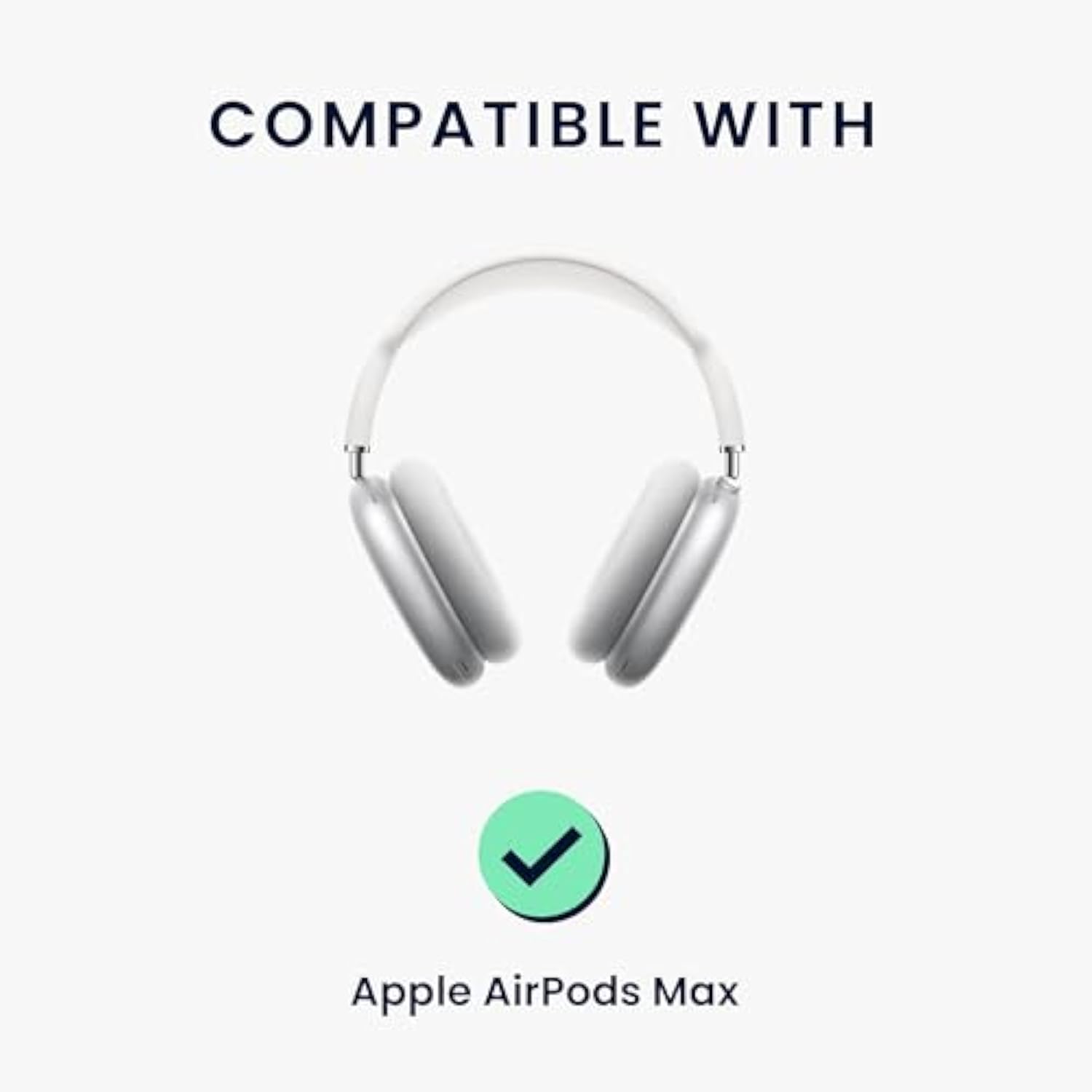 kwmobile 3 in 1 Case for Apple AirPods Max - Clear TPU Cover for Headphones - Anti-Scratch Ear Pad, Ear Cups, Cushion, Headband Protection - Transparent/Lavender