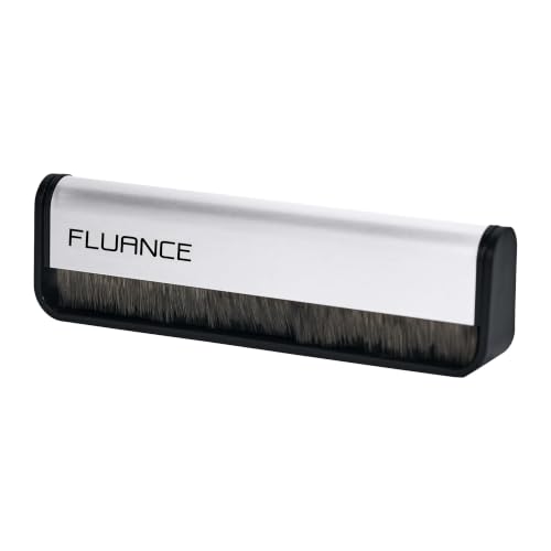 Anti-Static Carbon Fiber Record Cleaning Brush - Safely Removes Dust & Static from Vinyl Records to Preserve Sound Quality and Reduce Pops, Crackles,