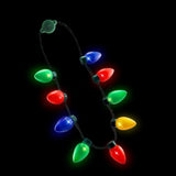 Windy City Novelties LED Light Up Christmas Bulb Necklace with 6 Dynamic Light Modes – Flashing Holiday Accessory for Parties, Parades & Festive Events