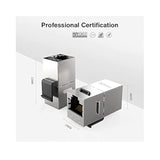 10 Pcs Cat7 Keystone Coupler, Cat7 Keystone Jack Inline Coupler Sheilded Rj45