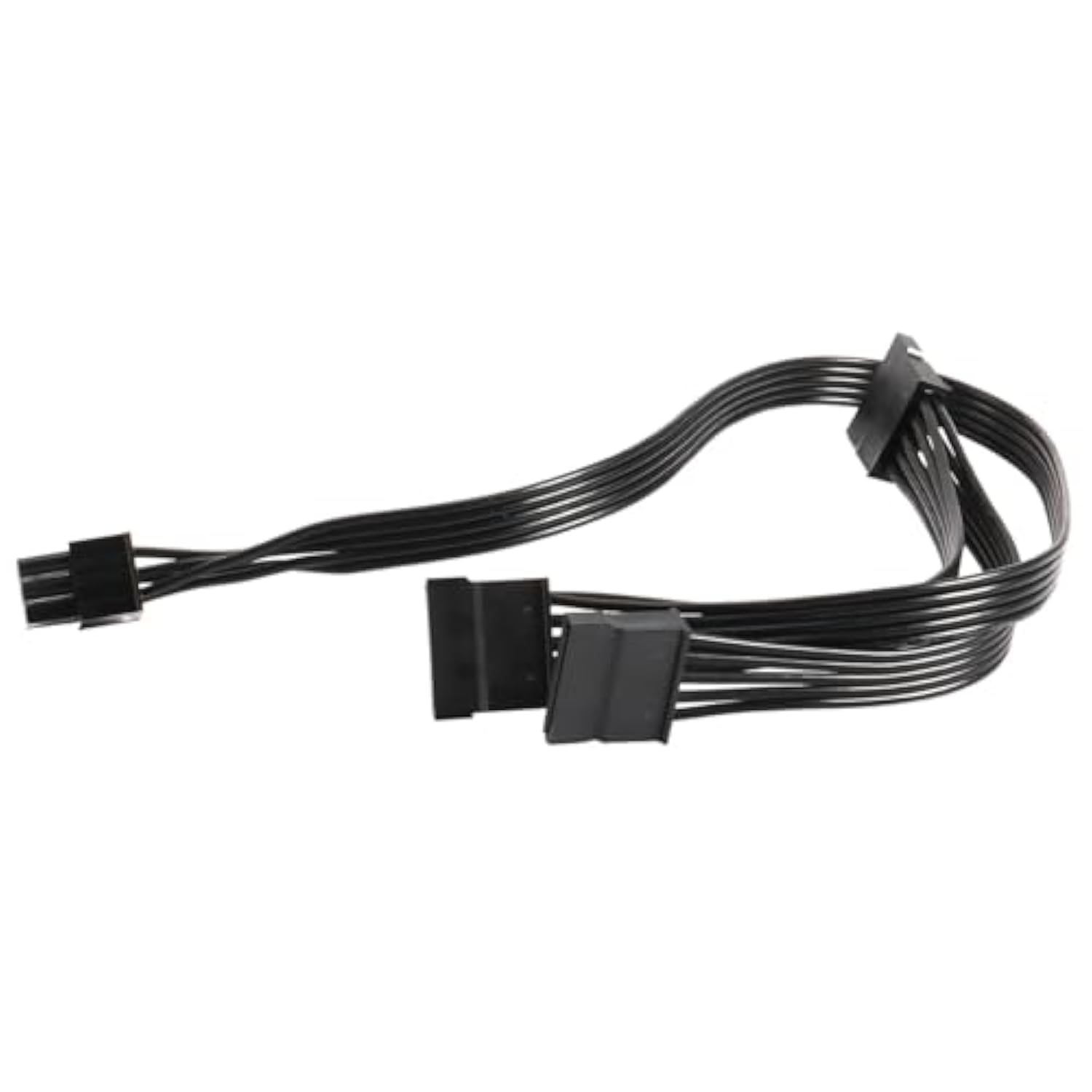 6 Pin Male To 3X 15 Pin Sata Female Hard Drive Power Adapter Cable For Seasoni