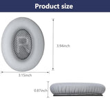 Replacement Ear Pads, Compatible With Bose Quietcomfort (Qc) 35 35Ii 25 15 2 Headphones. New Soft Protein Leather, High-Density Memory Foam, 1 Pair Of Replacement Ear Pads (Grey)