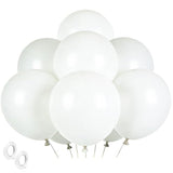 White Balloons Birthday Decorations 30 Pack 18 Inch Round Wedding Ballons For White Themed Wedding Graduation Birthday Party Backdrop 4Th Of July Decorations Independence Day