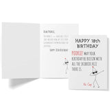 Funny 18Th Birthday Card For Teens, Boys, Girls – Fun 18 Year Old Birthday Gifts – Hilarious Gen Z Slang Meme Gift For Son, Daughter, Brother, Friends – 5X7Inch Folded Card With Envelope