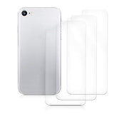 Set of 3x Back Covers Compatible with Apple iPhone 8 / SE (2020) - Back Screen Protector Pack Transparent Protective Films