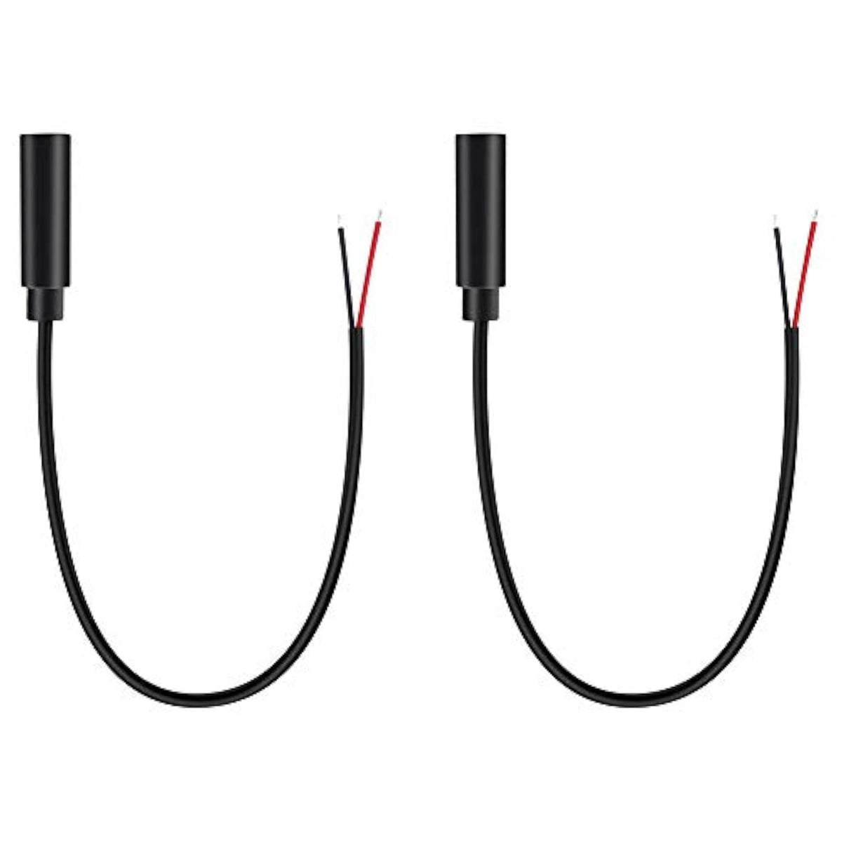 2-Pack 3.5Mm 1/8" Female Jack To Speaker Wire Bare Wire Pigtail Ts Mono 3.5Mm Plug Connector Adapter Repair Audio Cable For Speaker, Trigger Cable