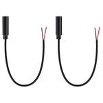 2-Pack 3.5Mm 1/8" Female Jack To Speaker Wire Bare Wire Pigtail Ts Mono 3.5Mm Plug Connector Adapter Repair Audio Cable For Speaker, Trigger Cable