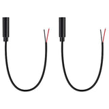 2-Pack 3.5Mm 1/8" Female Jack To Speaker Wire Bare Wire Pigtail Ts Mono 3.5Mm Plug Connector Adapter Repair Audio Cable For Speaker, Trigger Cable