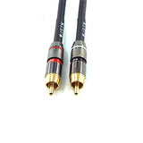 RCA Male to RCA Male Stereo Audio Cable,Suitable for Home Theater, Amplifier, HDTV, Game Console, Hi-Fi System. 2Pack 2Feet