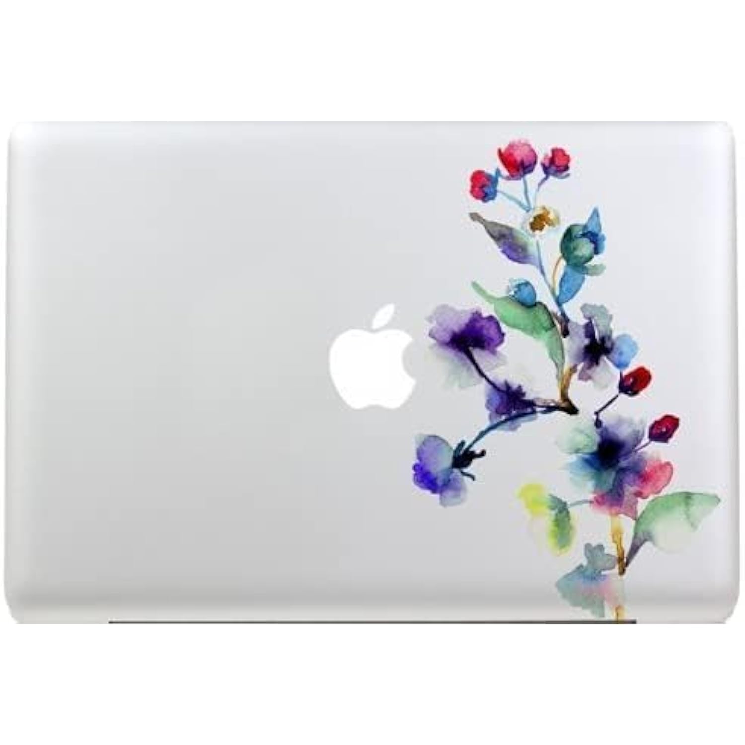 Watercolor Flower Vinyl For Laptop Skin, Sticker Partial Cover For Laptop | Size 8 Inches | Azq 549