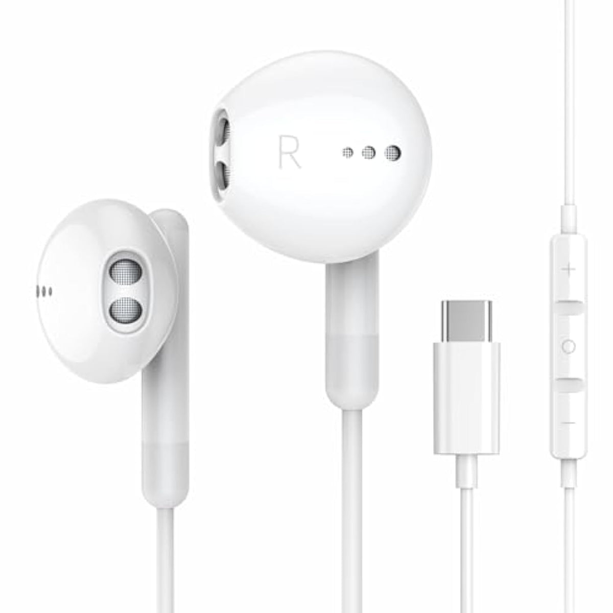 Usb C Headphones, Type C Earphones Hifi Stereo In Ear Wired Earbuds Usb C Earp