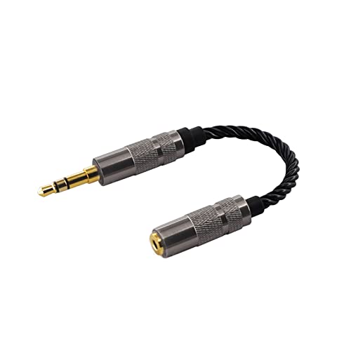 Headphone Adapter 3.5mm Male to 2.5mm Female Adapter for 2.5mm Cable Connected to 3.5mm Player Device High Stereo Audio Converter OFC Cable with