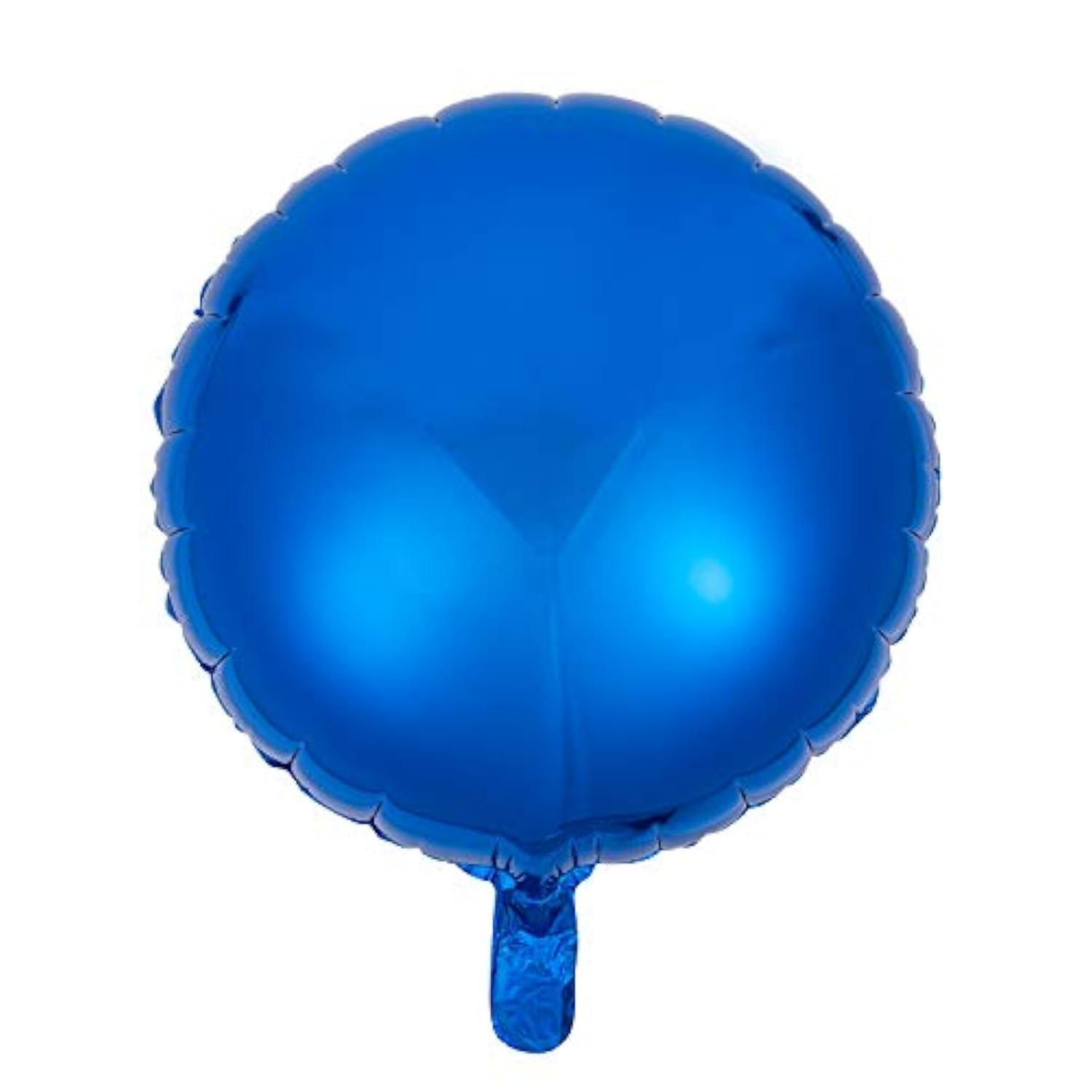18" Blue Round Shaped Foil Balloons Mylar Helium Balloons For Birthday Party Wedding Baby Shower Decorations, Pack Of 20