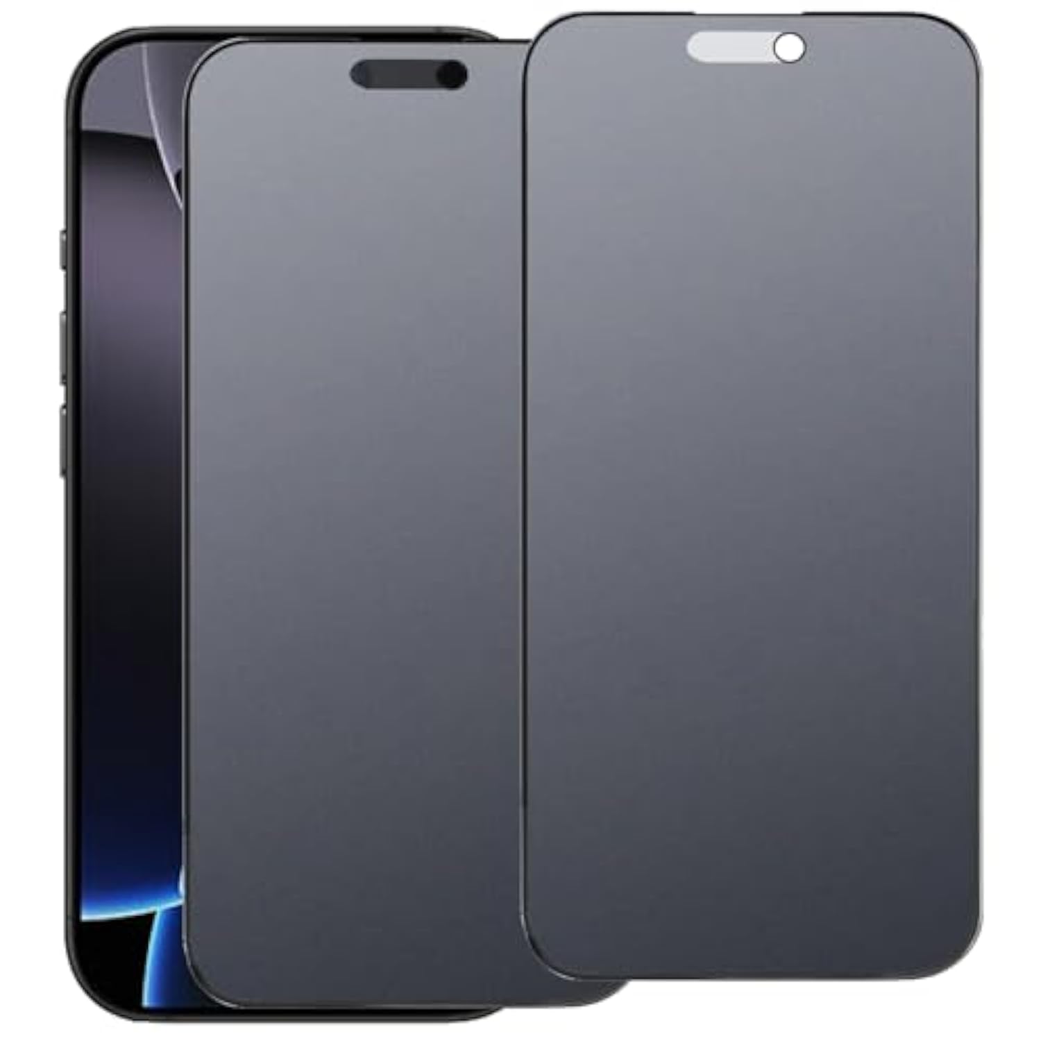 2 Pack Matte Privacy Tempered Glass For Iphone 16 Pro/Iphone 17 Anti-Glare Anti-Spy Screen Protector Film 6.3 Inch