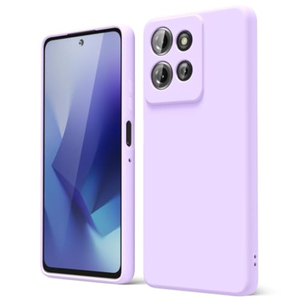 Motorola Moto G Power 2025/ G Power 2026 Case Liquid Silicone, Soft Rubber Gel Skin for Women Men, Purple Lavender Lilac Color, Thin Slim Grip, Matte Finish