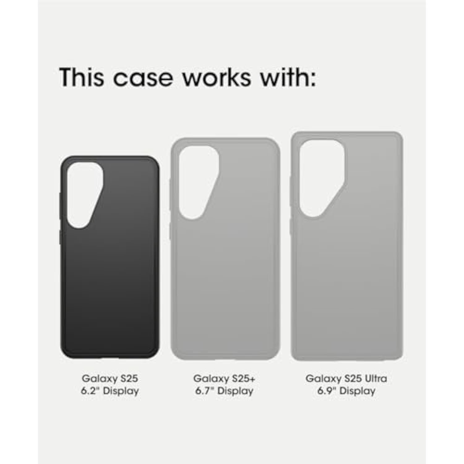 OtterBox Samsung Galaxy S25 (Only) - Defender Series Case - Black - Screenless - Rugged & Durable - with Port Protection - Holster Clip Included - Microbial Defense Protection