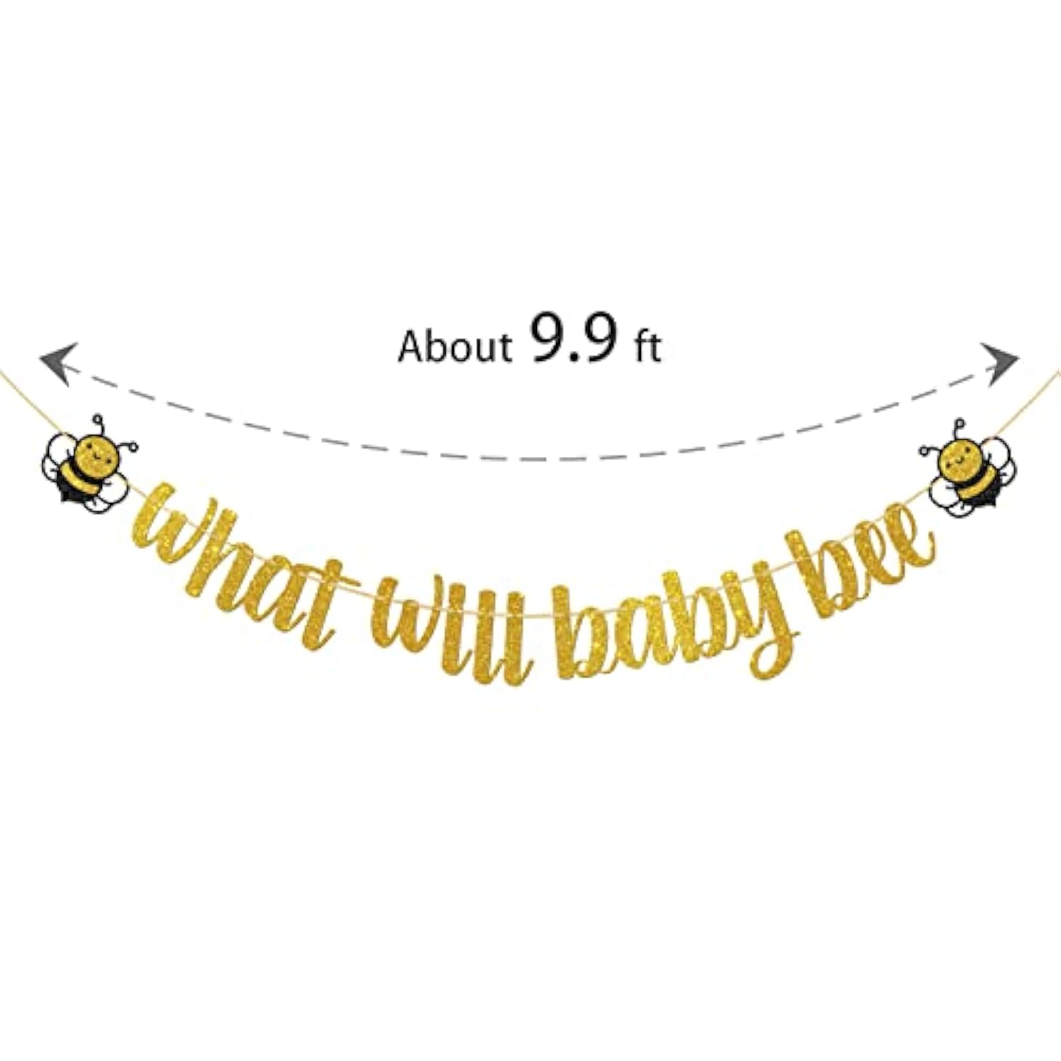 What Will Baby Bee Banner Bumble Bee Gender Reveal Baby Shower Decor