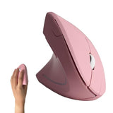 Left Handed Mouse, Vertical Left Handed Ergonomic Wireless Mouse, Ideal For Lefty Users, Gaming & Office Use, Compatible With Windows/Macos/Ipados. Pink