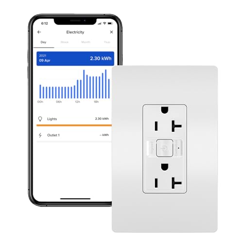 Radiant Wnrr20Wh 20 Amp Smart Outlet With Netatmo, Compatible With Alexa, Google Assistant & Apple Homekit, 20A, White (1 Count)