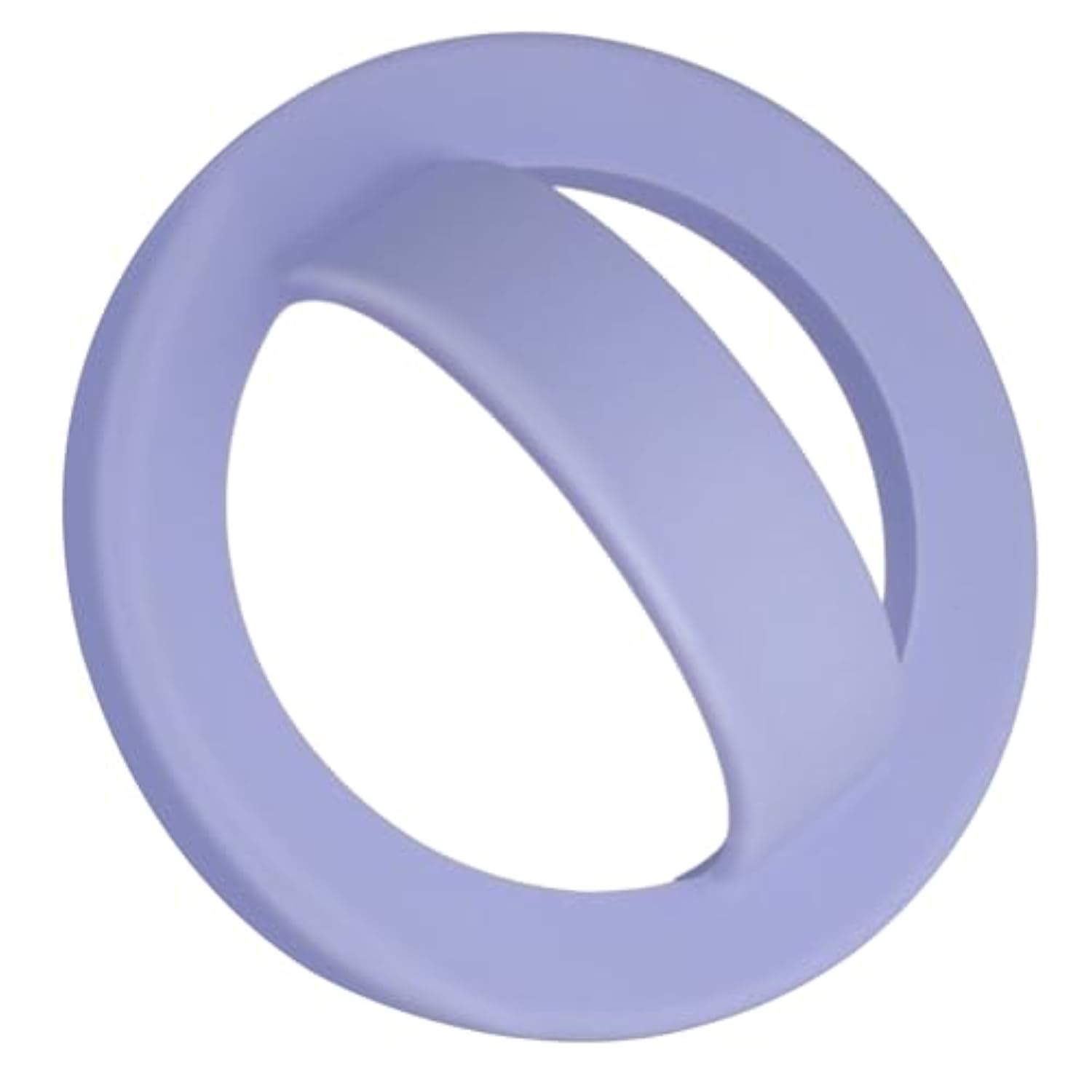 Magnetic Silicone Ring Grip Phone Holder, Rotating Finger Loop Ring Grip Holder, Soft And Portable, Strong Magnetic Attraction, Compatible With Magsafe Phone Case (Lilac)