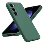 Samsung Galaxy S23 5G Phone Case, Dark Green, Stylish Liquid Silicone Slim Full-Body Protective Cover Compatible with Samsung Galaxy S23 6.1 Inch Phone Case