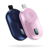 [2-Pack]Portable Charger for Apple Watch Series,Compact Wireless Magnetic iWatch Charger,2800mAh Fast Charging Power Bank for Apple Watch Series
