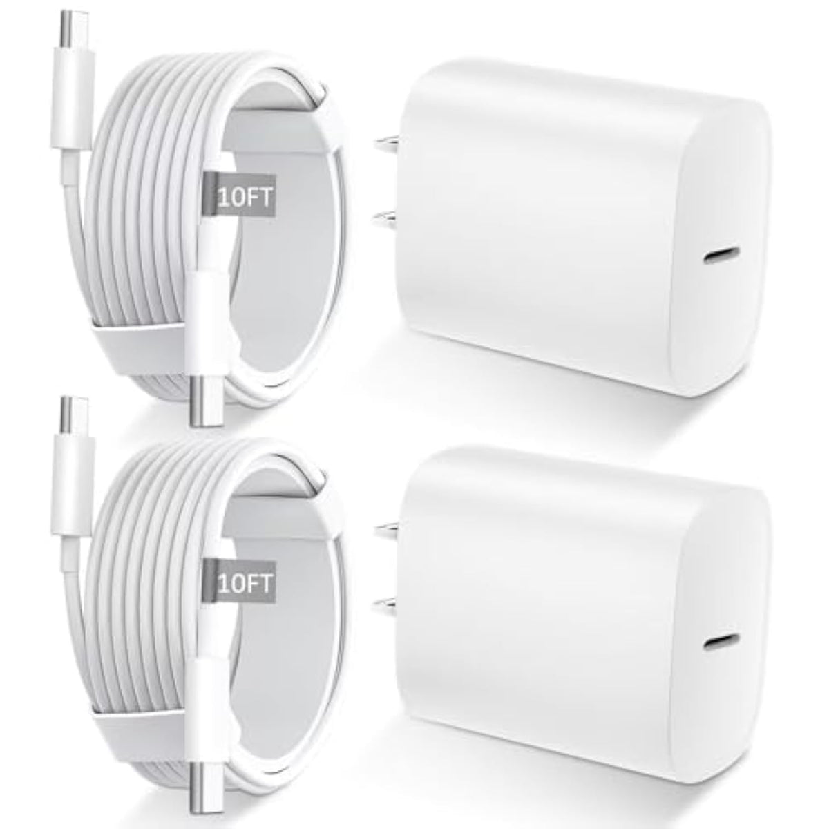 Iphone 16 15 Pro Max Charger Fast Charging,20W Usb C Fast Chargers Block Iphones 16 15 Charger Cord 10Ft Long Usb C Charging Cable For Iphone 16 15 Pro Max/15 Pro/15/15 Plus,Ipad Pro 12.9"/11"