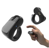Latest Model Wireless Finger Ring Mouse, Bluetooth Touchpad, Cursor Control, Tiktok Video Scroller, Compatible With Pc, Laptop, Mobile, Tablet,Selfie Video Scrolling Page Turner (White)