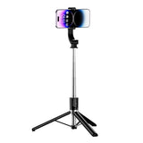 Selfie Stick, 51 Inch Phone Tripod Extendable Cell Phone Tripod Stand with Wireless Remote and Phone Holder Compatible with iPhone Android Phone for