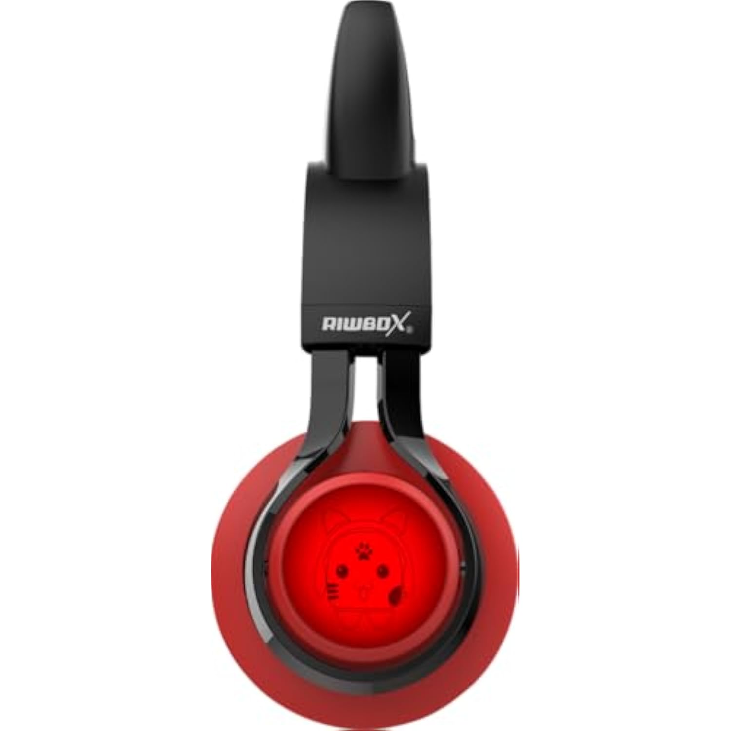 Ct-7 Cat Ear Bluetooth Headphones, Led Light Up Bluetooth Wireless Over Ear Headphones With Microphone And Volume Control For Travel/School/Smartphones/Laptop/Pc/Tv ?Red&Black?